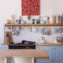 A konyha dekorálása PVC panelekkel: előnyök és hátrányok, alkalmazások, tervezési ötletek-3