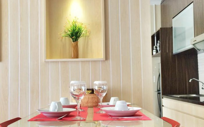 Die Küche mit PVC-Platten dekorieren: Vor- und Nachteile, Anwendungen, Designideen