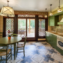 Oriental style kitchen: design tips, 30 photos-2