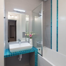 How to decorate a 3 sq m bathroom design? -2
