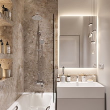 How to decorate a bathroom design 3 sq m? -4