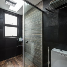 Fekete fürdőszoba: fotók és tervezési-titkok-6