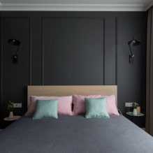 How to create a harmonious design for a dark bedroom? -0