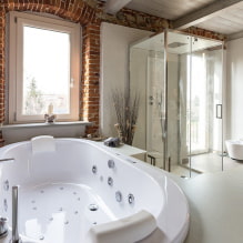 Ablakos fürdőszoba: fotó a belső térben és a tervezési ötletek-0