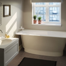 Ablakos fürdőszoba: fotó a belső térben és a tervezési ötletek-1
