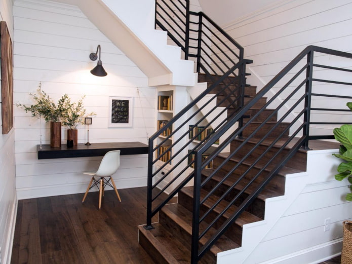 Features of the choice of handrails for stairs