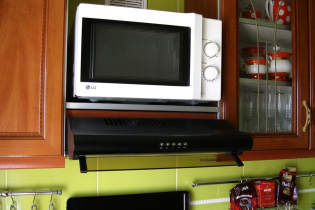 Where to put the microwave in the kitchen?