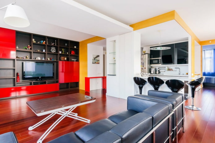 Features of interior design in the Bauhaus style