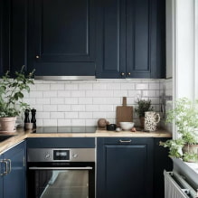 Features of the design of a dark kitchen-4