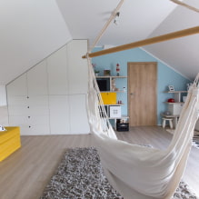 Modern design options for the attic-3