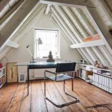Modern design options for the attic-4