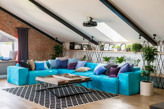 Modern attic design options