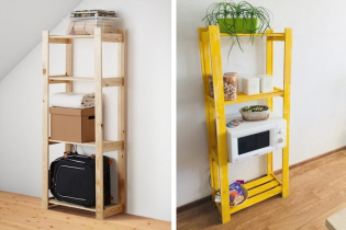 7 ideas on how to decorate shelves and racks from IKEA in an original way