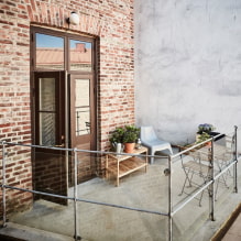 Photos and ideas for decorating a balcony in the style of a loft-4