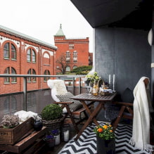 Photos and ideas for decorating a balcony in the style of a loft-5
