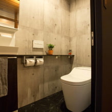 How to decorate a loft-style toilet? -3