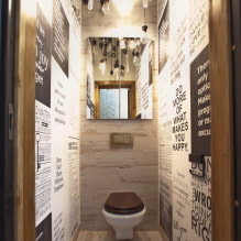 How to decorate a loft-style toilet? -4