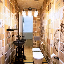 How to decorate a loft-style toilet? -5