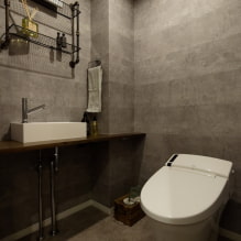 How to decorate a loft-style toilet? -6