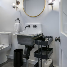 How to decorate a loft-style toilet? -8