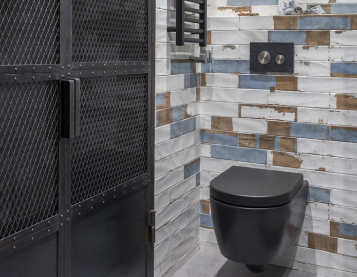 How to decorate a loft-style toilet?