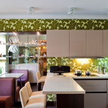 Wallpaper for the kitchen: tips for choosing, photos and design ideas-3
