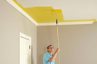 Ceiling painting - step by step instructions