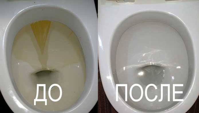 Wie reinigt man zu Hause Rost in der Toilette?