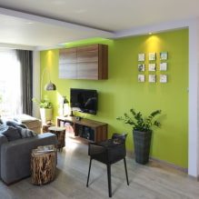 Examples of interior decoration in green-6