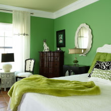 Examples of interior decoration in green-8