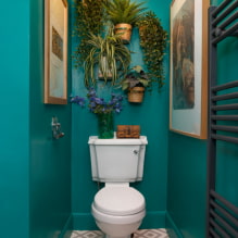 10 ideas on how to decorate the wall above the toilet-2
