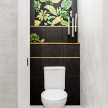 10 ideas on how to decorate the wall above the toilet-4