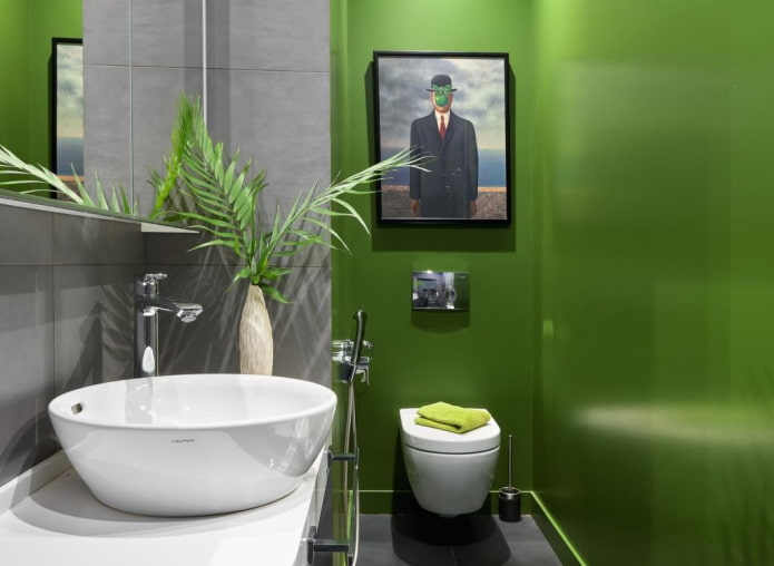 10 ideas on how to decorate the wall above the toilet