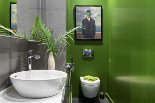 10 Ideen, wie man die Wand über der Toilette dekorieren kann
