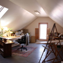 How to decorate a room in the attic? -4
