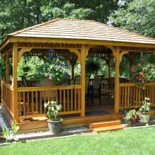 How to equip a gazebo for a summer residence? -1