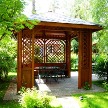 How to equip a gazebo for a summer residence? -5