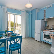 การออกแบบห้องครัวสีน้ำเงิน-0