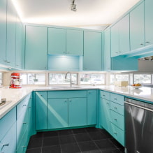 การออกแบบห้องครัวสีน้ำเงิน-1