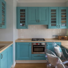 การออกแบบห้องครัวสีน้ำเงิน-2