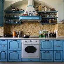 Дизајн плаве кухиње-3