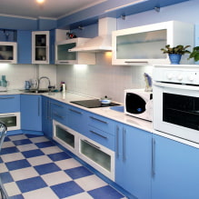 Дизајн плаве кухиње-5