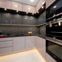 Design features of a glossy kitchen-0