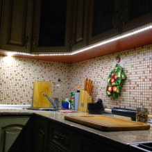 Осветљење у кухињи испод ормара: нијансе избора и детаљна упутства-3