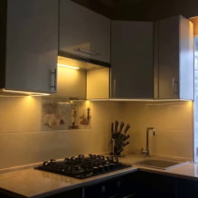 Осветљење у кухињи испод ормара: нијансе избора и детаљна упутства-4
