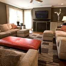 Living room design with two sofas-4