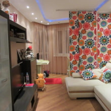 How to decorate the interior of a one-room apartment for a family with a child? -3