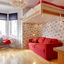 How to decorate the interior of a one-room apartment for a family with a child? -4