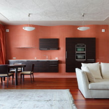Interior design in terracotta color-5