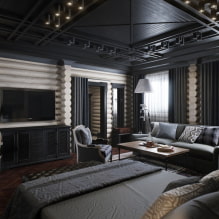 How to decorate an interior in black? -2